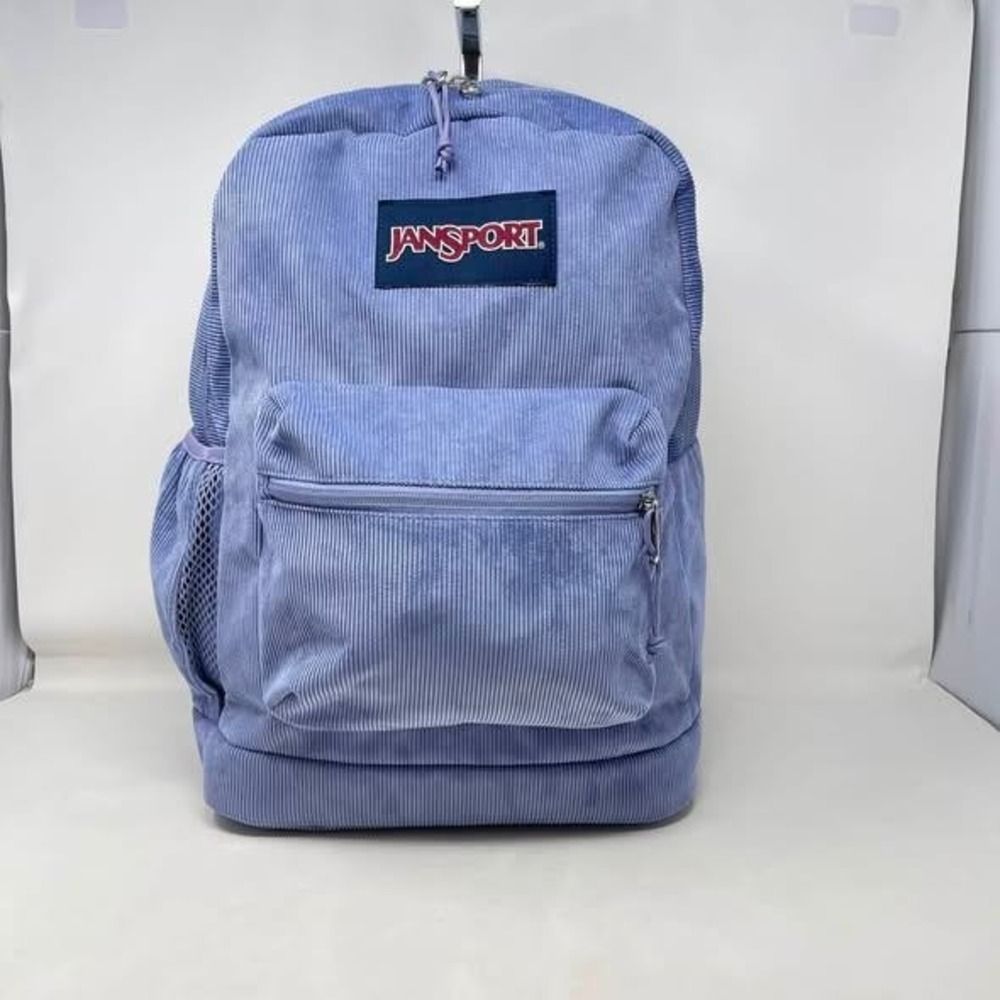 JanSport Unisex Cross Town Plus Remix Backpack Lavender Ash Corduroy Padded